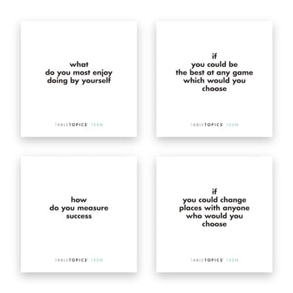 Teen Conversation Cards for Teenagers with Their Family & Friends