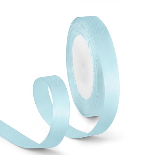 5 8 Inch 25 Yards Satin Ribbon Light Blue