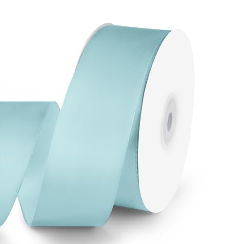 1-1/2" x 50 Yards Baby Blue Satin Ribbon Crafts Gift Wrapping