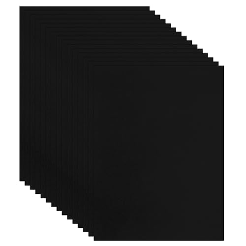 100 Sheets Black Cardstock 8.5 x 11 Printer Paper 75lb (100 Count)