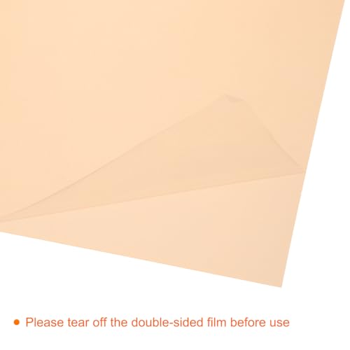 4Pcs A4 Gel Light Lighting Filter Overlay Transparent Color Correction Plastic Vinyl PVC Sheets Photography Television Fluorescent Orange (4 Count)