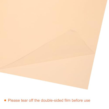 4Pcs A4 Gel Light Lighting Filter Overlay Transparent Color Correction Plastic Vinyl PVC Sheets Photography Television Fluorescent Orange (4 Count)