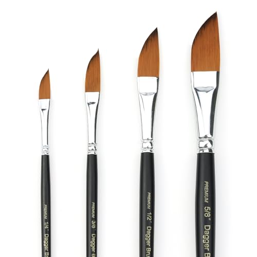 Watercolor Dagger Brush Set (4 Count)