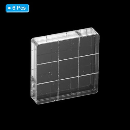 1.2"x1.2" Acrylic Stamp Block (6 Count)