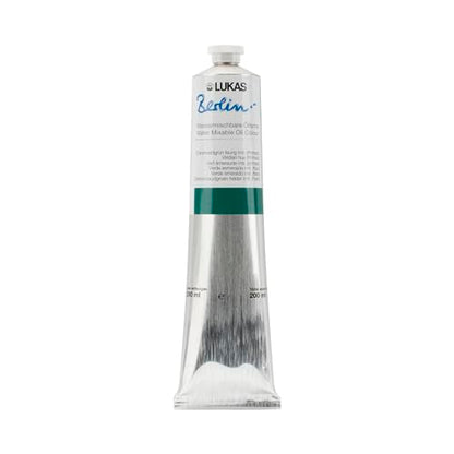 Berlin Pro Artists Water Mixable Oil Paint 200 ml Tube Viridian Hue (6.7628 Fl Oz)