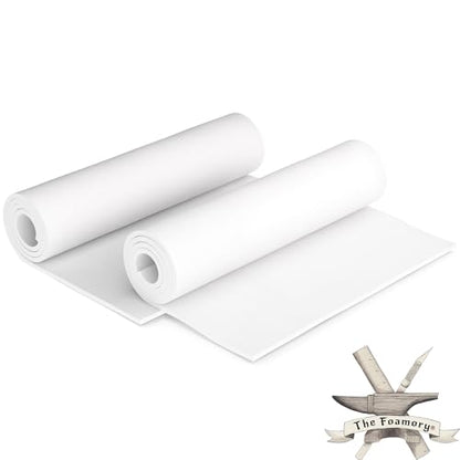 Foamory 2 Pack 8mm Thick 14x39 inch White EVA Cosplay Craft Foam Sheets