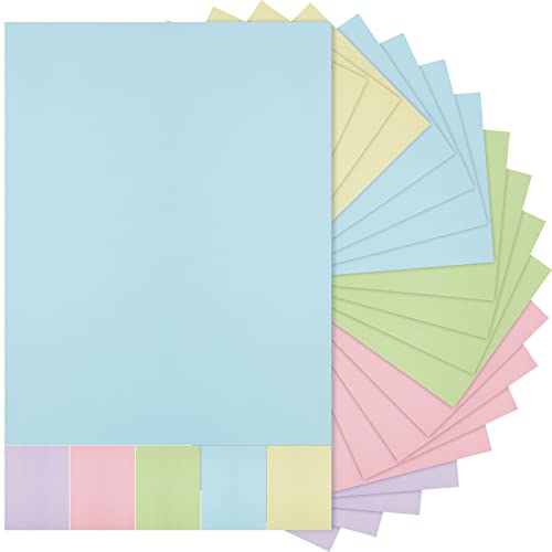 100 Sheets 5 Shades Cardstock Paper (100 Count)