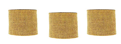 Natural Jute Burlap Ribbon Roll Brown 3 inch 90 feet 30 Yards