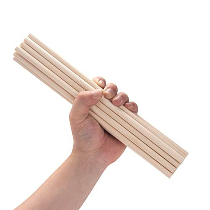 Wooden Dowels Wood Sticks for Crafts 3 (20 Count)