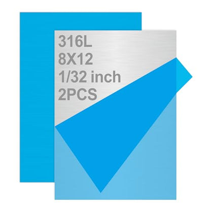 316L Stainless Steel Sheet 8x12x0.031