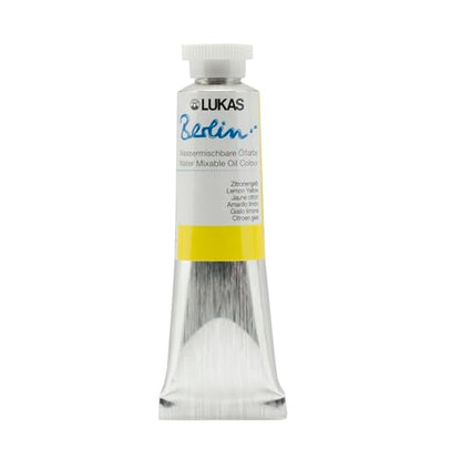 Berlin Pro Artists Water Mixable Oil Paint 37 ml Tube Lemon Yellow