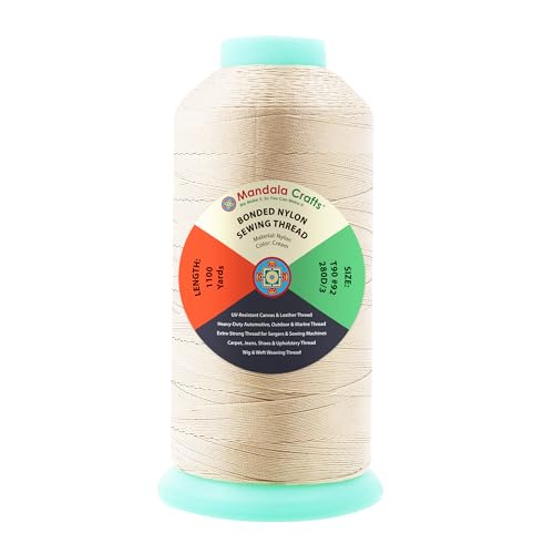 Size 92 280D T90 Cream Bonded Nylon Thread
