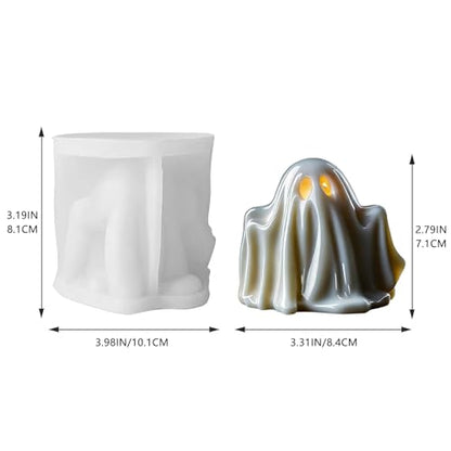 3D Halloween Ghost Molds for Candle Making