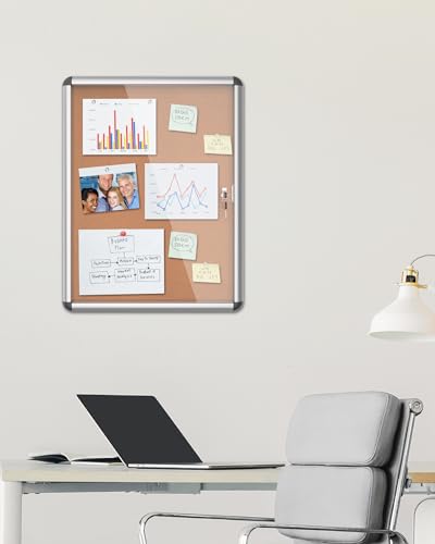 26"x20" Enclosed Bulletin Board