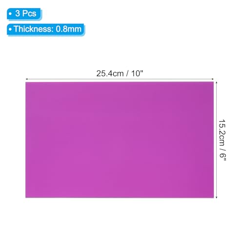 6x10 Inch Anodized Aluminum Sheet Metal (3 Count)