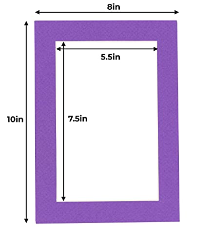 6x8 Mat for 8x10 Frame (100 Count)