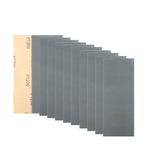 30Pcs 9 x 3.6 Inchs 1200 Grit Wet and Dry Handmade Universal Sanding Sheets (30 Count)