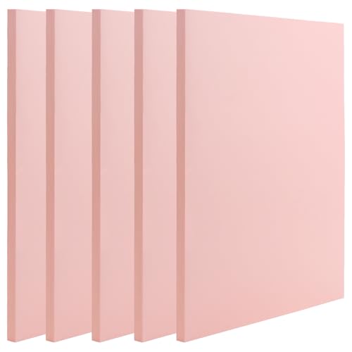 5 PCS 8.3 x 11.8 Inch Pink Large Rubber Stamp Carving Linoleum Blocks (5 Count)