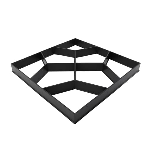 Walk Maker 15.7 Inch ABS Reusable Pavement Concrete Maker Stepping Stone Paver Kit for Lawn Garden Patio Backyard Walkways DIY Outdoor Projects Versatile Stone for Elegant Pa