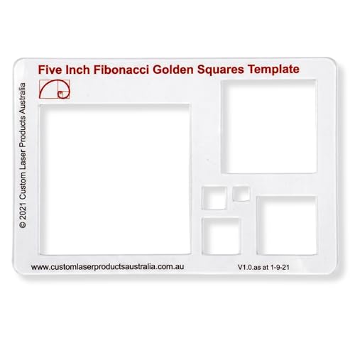 Fibonacci 5" Square Drawing Template
