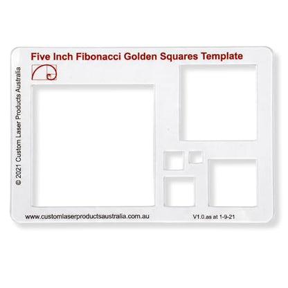 Fibonacci 5" Square Drawing Template