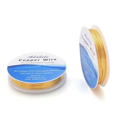 32 Feet Tarnish Resistant Gold Jewelry Copper Wire 1mm
