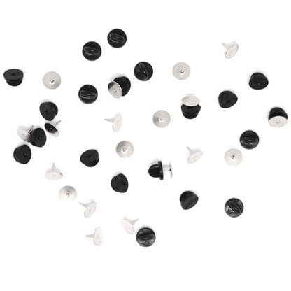 100set Rubber Pin Backs (100 Count)