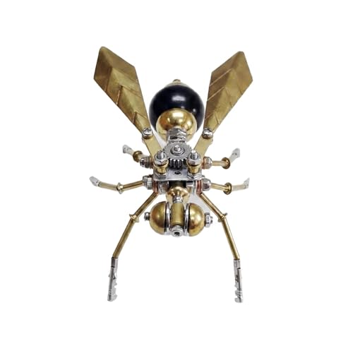 3D Metal Puzzle Model Mechanical Kits for Adults Teens Steampunk Hornet Insect 140+ Parts 2 (100 Count)