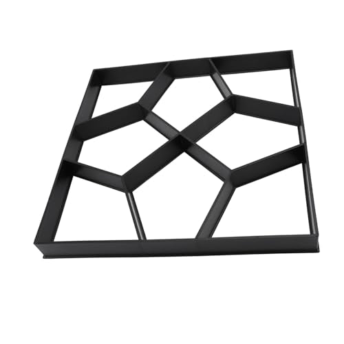 Walk Maker 15.7 Inch ABS Reusable Pavement Concrete Maker Stepping Stone Paver Kit for Lawn Garden Patio Backyard Walkways DIY Outdoor Projects Versatile Stone for Elegant Pa