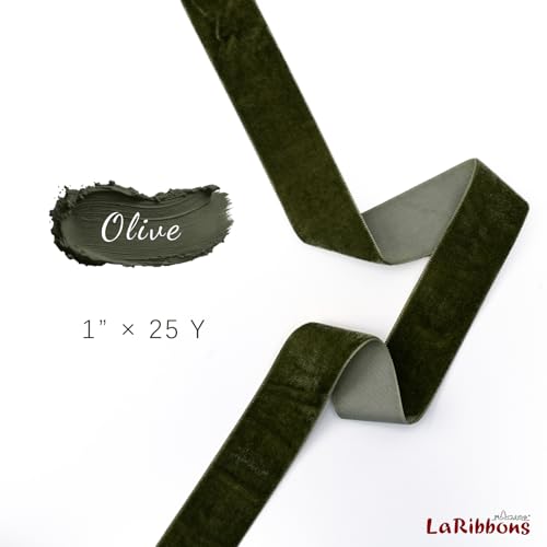 Moss Green Velvet Ribbon