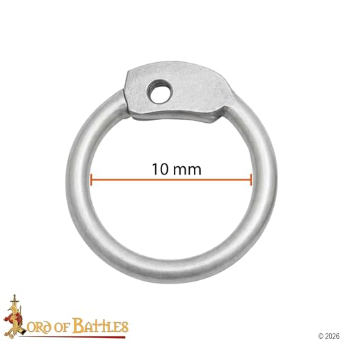 Aluminum Chainmail Rings 10 mm 16 Gauge Round Riveted