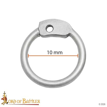 Aluminum Chainmail Rings 10 mm 16 Gauge Round Riveted