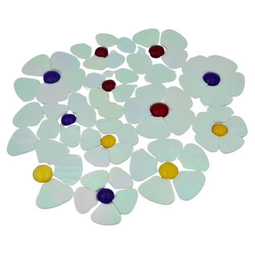 Iridescent Flower Mosaic Tiles