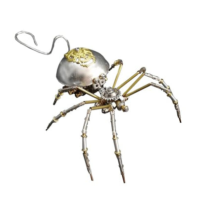 Steampunk Mechanical Insect Spider 3D Metal Puzzle Model Kits 150+ Parts No Glue Build Unique Desk Decor Christmas & Birthday Gift for Men Adults (10 Count)
