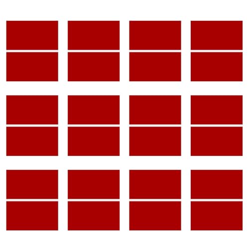 Laser Engraving Blank Red ABS Double Color Plastic Sheet (12 Count)
