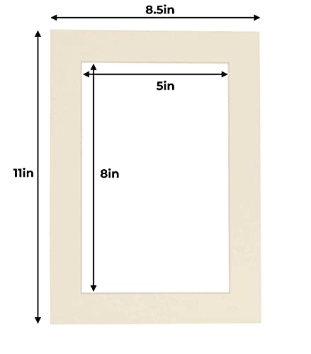 5.5x8.5 Mat for 8.5x11 Frame
