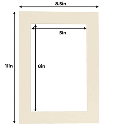 5.5x8.5 Mat for 8.5x11 Frame (10 Count)