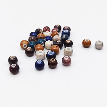 180 Pieces Porcelain Beads Chinese NOT (180 Count)