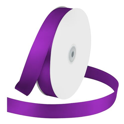 1" x 100 Yards Purple Satin Ribbon Crafts Gift Wrapping