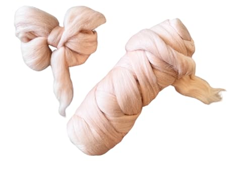 Colored Natural Wool roving