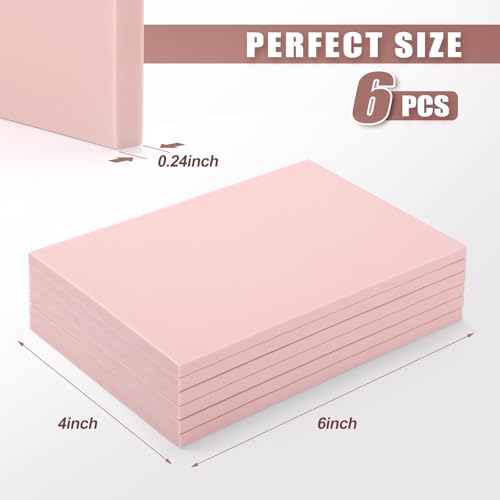 6 PCS 4"x6" Soft Linoleum Blocks for Printmaking & Stamp Making