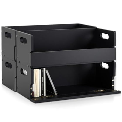 4 Set Wooden CD Storage Box (4 Count)