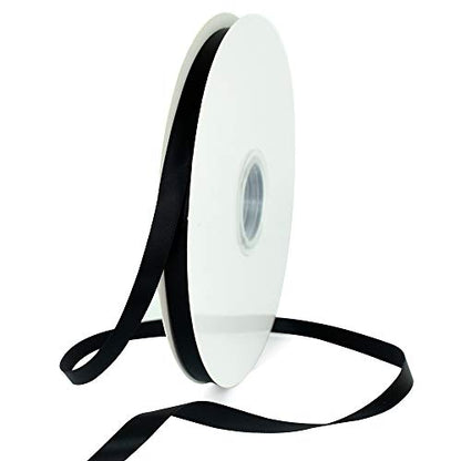 100yds 3 8 Inch Black Satin Ribbon for Craft Gifts Wrapping (300 Foot)