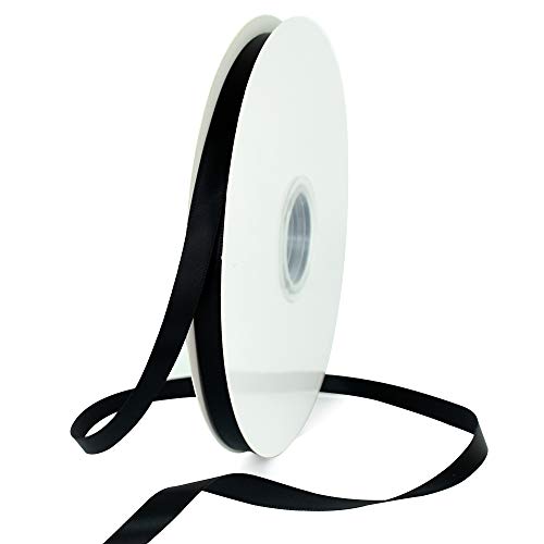 100yds 3 8 Inch Black Satin Ribbon for Craft Gifts Wrapping (300 Foot)