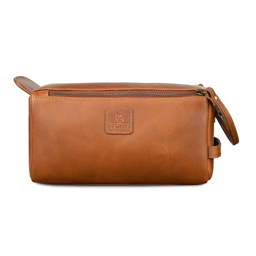 Full Grain Leather Toiletry Kit for Men & Women