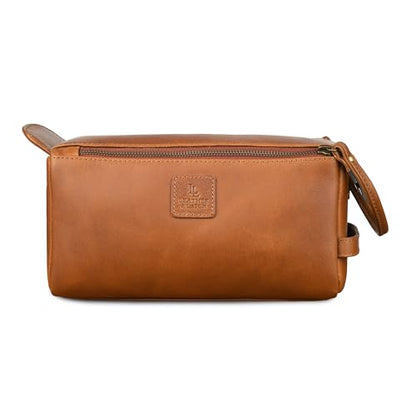 Full Grain Leather Toiletry Kit for Men & Women