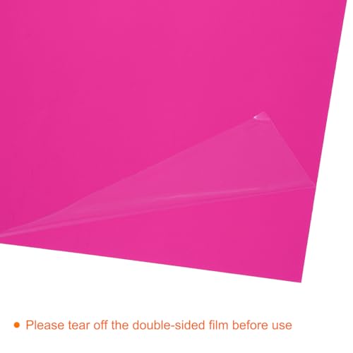4Pcs A4 Gel Light Lighting Filter Overlay Transparent Color Correction Plastic Vinyl PVC Sheets Photography Television Pink (4 Count)