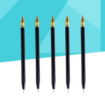5 Pcs Sleek Shape Scratch Painting Pens Scraping Pen Paint for Kids Tools for Kids Paper Art Tool Multifunction Scraper Set