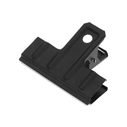 Black Metal Bulldog Clips 3 Inch (10 Count)