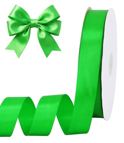 1 Inch x 100yds Emerald Green Satin Ribbon for Craft